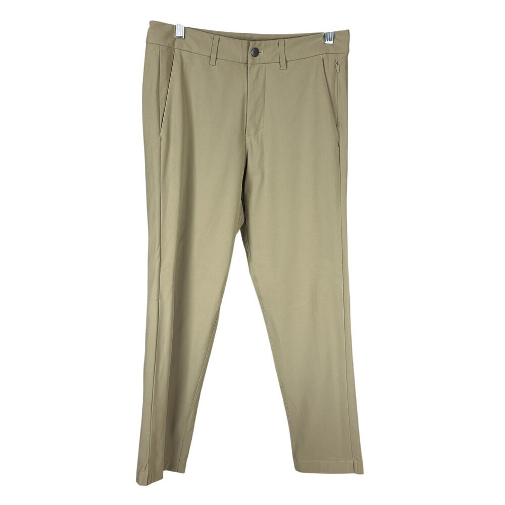 Lululemon Commission Pant Slim Warpstreme Tofino Sand Men's Size 30 x 27 EUC